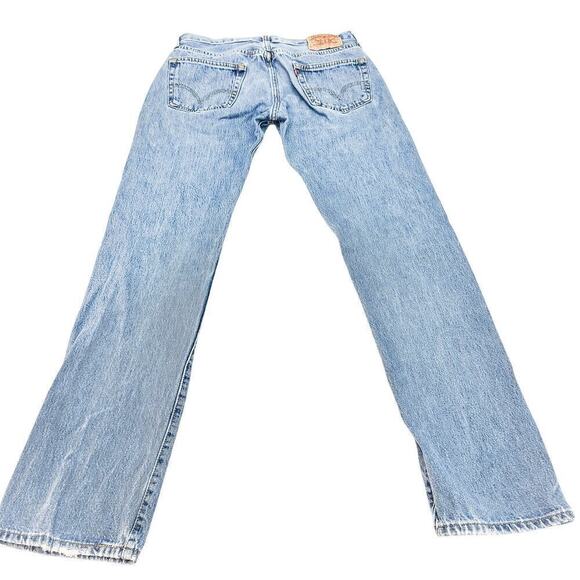Levi's Light Blue Straight Leg Jeans - Picture 3 of 7